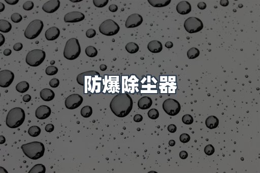防爆除尘器
